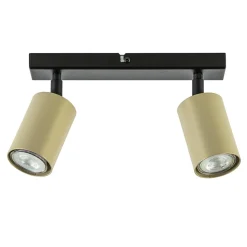 Straluma Verstelbare plafondspot GU10 zwart met goud> Plafondlampen|Opbouwspots