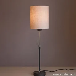 Straluma Verstelbare zwarte tafellamp met kap> Schemerlampen|Woonkamerlampen