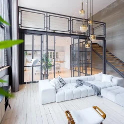 Straluma Videlamp Bella 5L rond zwart/brons+smoke><noscript><img width=