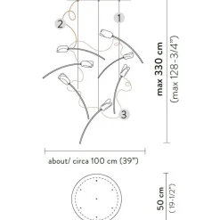 Straluma Videlamp Tulip 7L prisma/brass><noscript><img width=