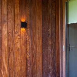 Straluma Vierkante LED buitenlamp wand zwart up+down><noscript><img width=