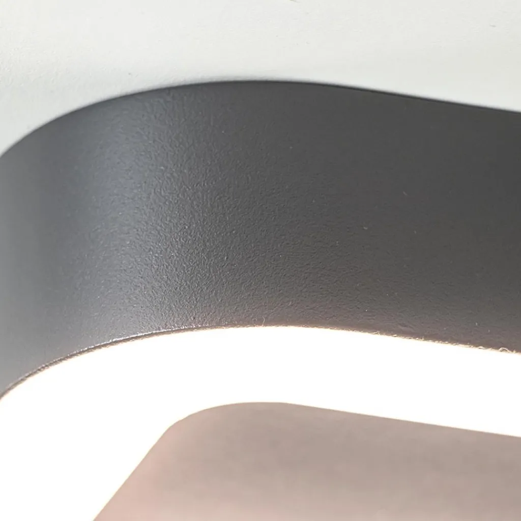 Straluma Vierkante LED buitenlamp antraciet IP54> Plafondlampen|Wandlampen