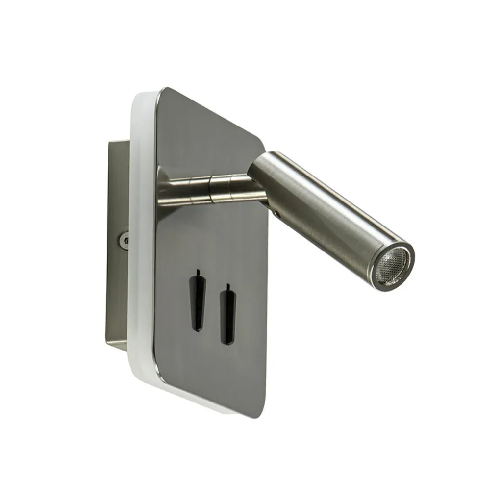 Straluma Vierkante LED wandlamp met verstelbare spot> Wandlampen|Bedlampjes