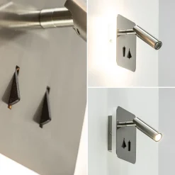 Straluma Vierkante LED wandlamp met verstelbare spot><noscript><img width=