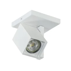 Straluma Vierkante opbouwspot mat wit GU10 verstelbaar> Opbouwspots|Woonkamerlampen