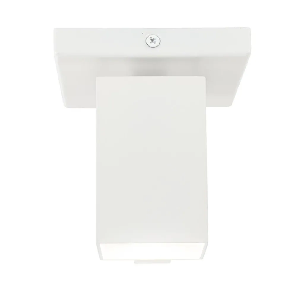 Straluma Vierkante opbouwspot mat wit GU10 verstelbaar> Opbouwspots|Woonkamerlampen