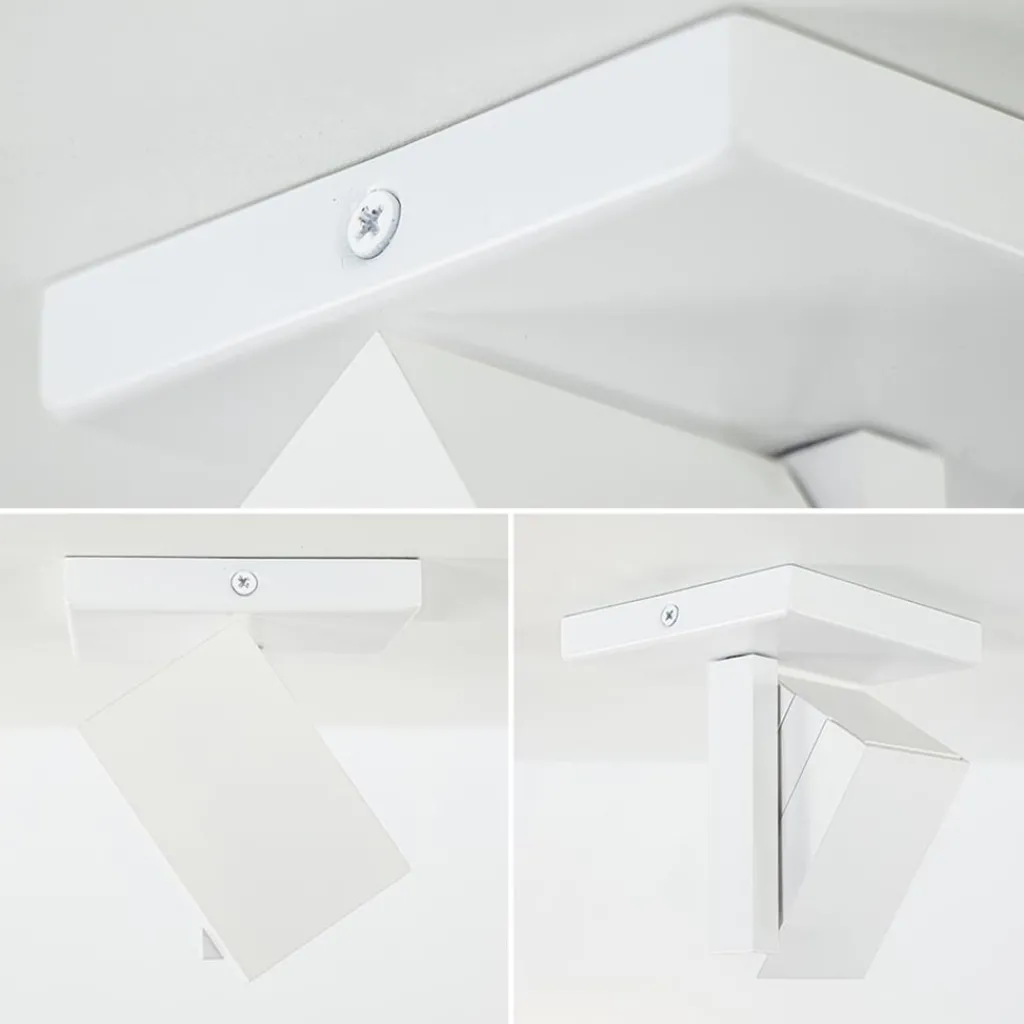 Straluma Vierkante opbouwspot mat wit GU10 verstelbaar> Opbouwspots|Woonkamerlampen