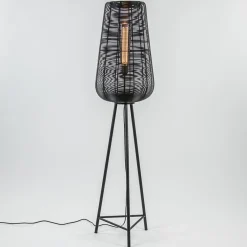 Straluma Vloerlamp Adeta driepoot draad zwart> Draadlampen|Driepoot lampen