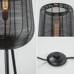 Straluma Vloerlamp Adeta driepoot draad zwart><noscript><img width=