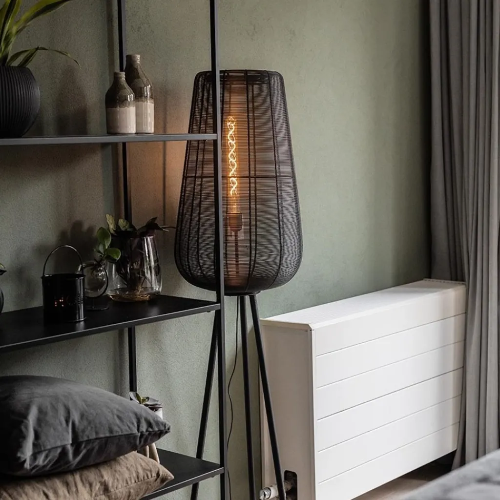 Straluma Vloerlamp Adeta driepoot draad zwart> Draadlampen|Driepoot lampen
