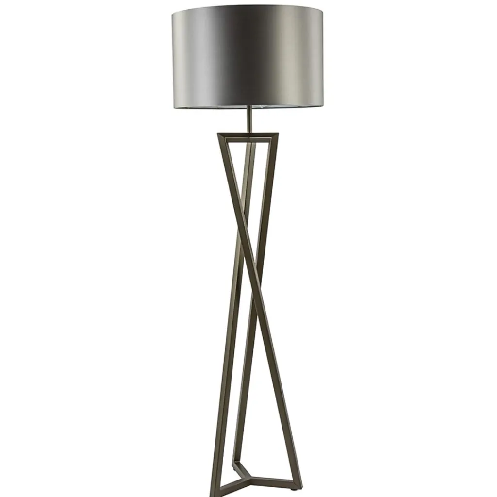 Straluma Vloerlamp Atrani platinum excl. kap> Vloerlampen|Lampenvoeten