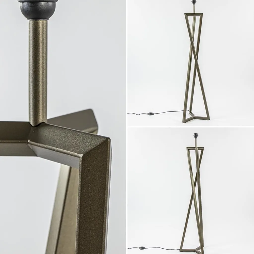 Straluma Vloerlamp Atrani platinum excl. kap> Vloerlampen|Lampenvoeten