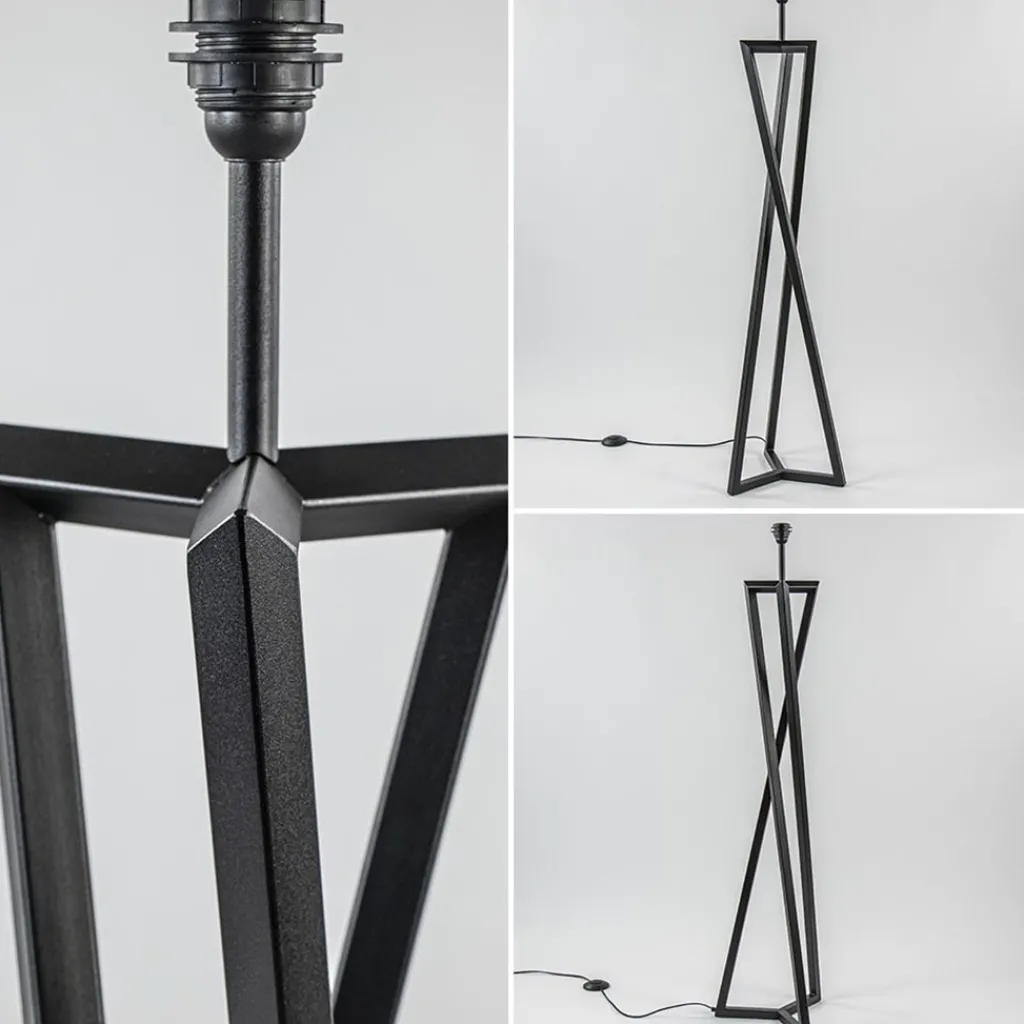 Straluma Vloerlamp Atrani zwart EXCL. KAP> Vloerlampen|Lampenvoeten