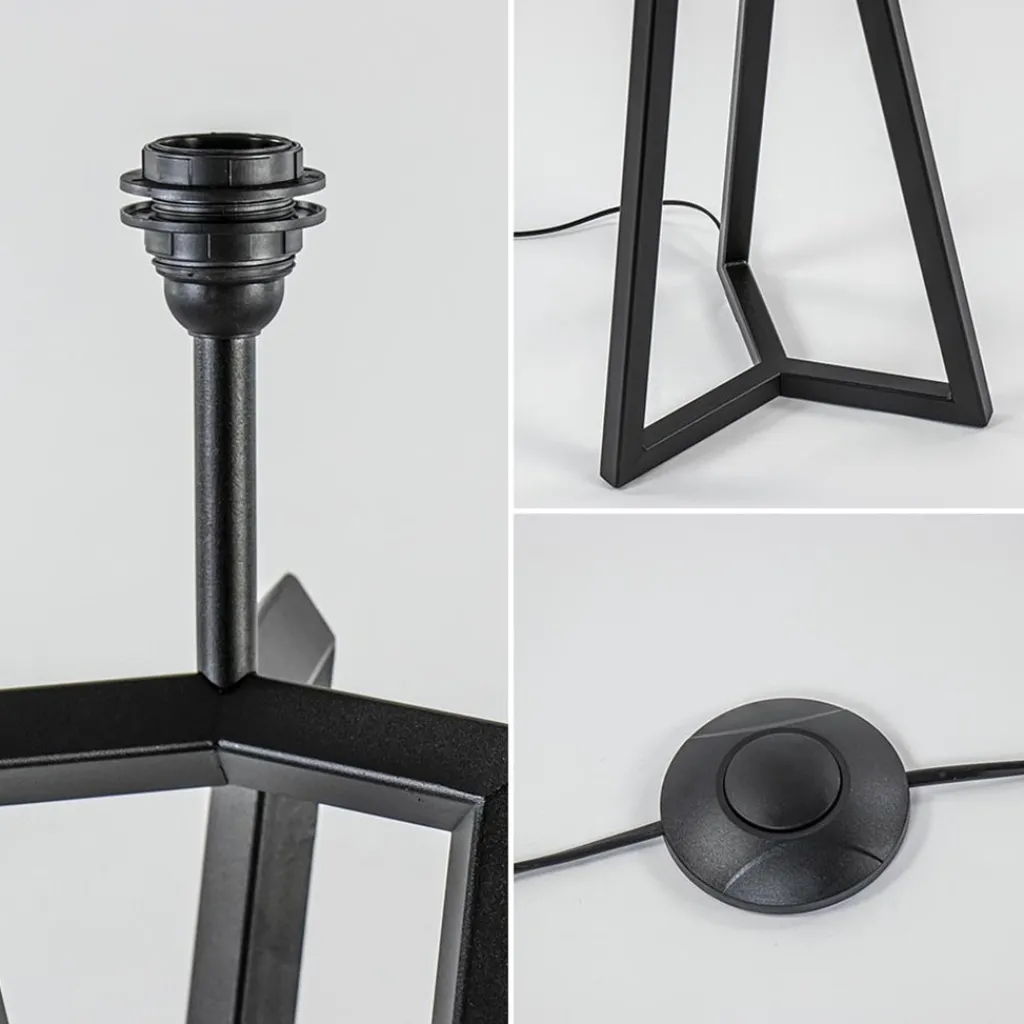 Straluma Vloerlamp Atrani zwart EXCL. KAP> Vloerlampen|Lampenvoeten