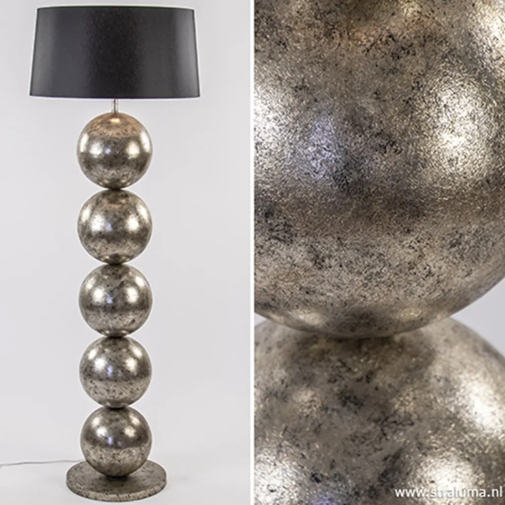 Straluma Vloerlamp Boss bollen oud goud excl. kap> Vloerlampen|Design Verlichting