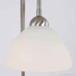 Straluma Vloerlamp Capri staal/glas met leeslamp> Leeslampen|Uplighters