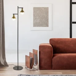 Straluma Vloerlamp Drop 2 zwart/matgoud><noscript><img width=