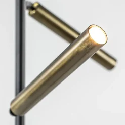 Straluma Vloerlamp Flute 2L zwart/brons 2xpushdim dtw><noscript><img width=