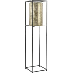 Straluma Vloerlamp Frame zwart/goud> Vloerlampen|Landelijke Verlichting