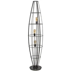 Straluma Vloerlamp Havana Grande antiek zwart> Woonkamerlampen|Halverlichting