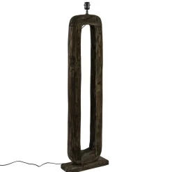 Straluma Vloerlamp Kelafo hout chocolade bruin exclusief kap> Vloerlampen|Lampenvoeten