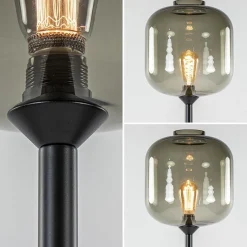 Straluma Vloerlamp Lett zwart/smoke glas><noscript><img width=