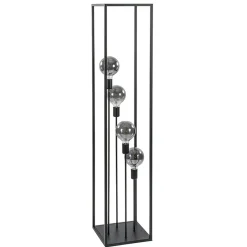 Straluma Vloerlamp open frame zwart 4-lichts> Woonkamerlampen|Slaapkamerlampen