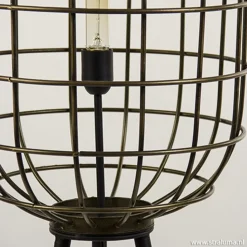 Straluma Vloerlamp oud-brons zwart kooi><noscript><img width=