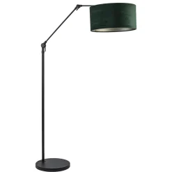 Straluma Vloerlamp Prestige Chic zwart/kap groen> Booglampen|Schemerlampen