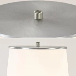 Straluma Vloerlamp Terra nikkel/wit glas dtw><noscript><img width=