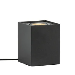 Straluma Vloerspot Rebel vierkant 12.5cm zwart> Woonkamerlampen|Slaapkamerlampen