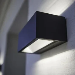 Straluma Wandlamp breed up+down antraciet IP54><noscript><img width=