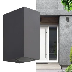 Straluma Wandlamp buiten antraciet up+down IP54><noscript><img width=