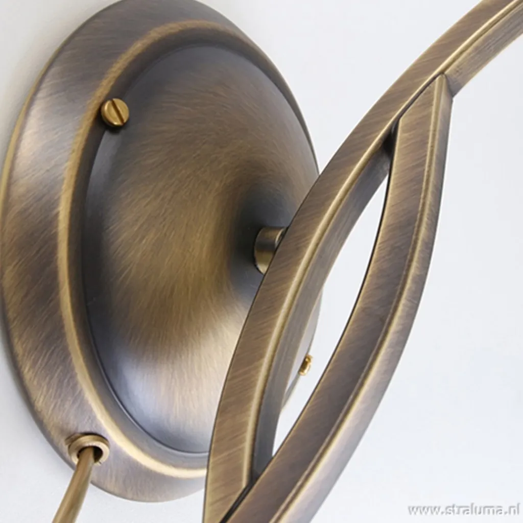 Straluma Wandlamp Capri brons/Glas> Bedlampjes|Woonkamerlampen