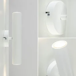 Straluma Wandlamp cilinder wit up+down GU10><noscript><img width=