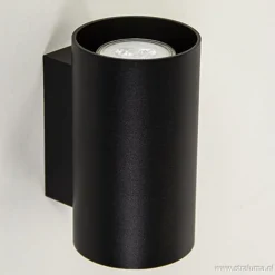 Straluma Wandlamp cilinder zwart up+down gu10><noscript><img width=
