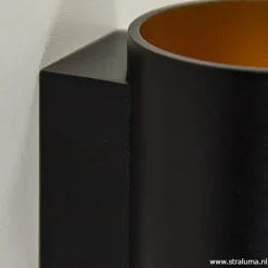 Straluma Wandlamp cilinder zwart/goud><noscript><img width=