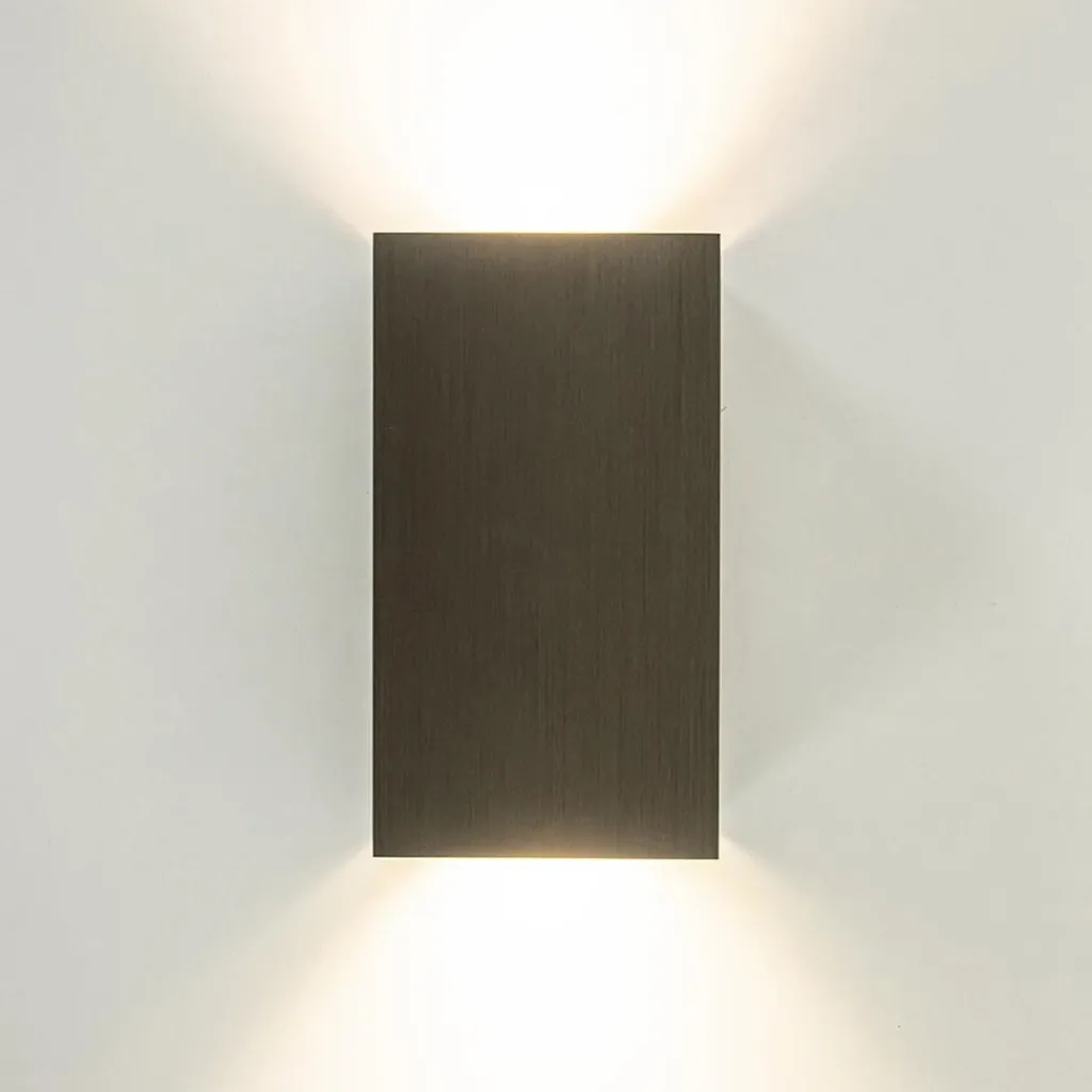 Straluma Wandlamp Eros rechthoek brons> Woonkamerlampen|Slaapkamerlampen