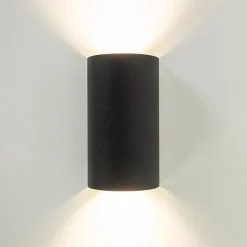 Straluma Wandlamp Hera afgerond zwart><noscript><img width=