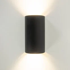 Straluma Wandlamp Hera afgerond zwart/matgoud 2xgu10><noscript><img width=