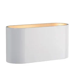 Straluma Wandlamp klein ovaal wit> Woonkamerlampen|Slaapkamerlampen