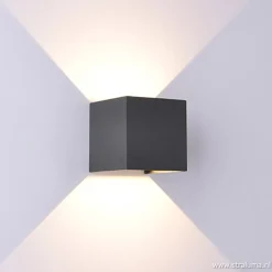Straluma Wandlamp kubus buiten antraciet IP54> Wandlampen|Buitenlampen