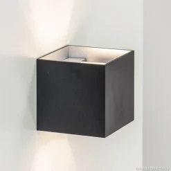 Straluma Wandlamp kubus verst. zwart/grijs ex.g9> Woonkamerlampen|Slaapkamerlampen