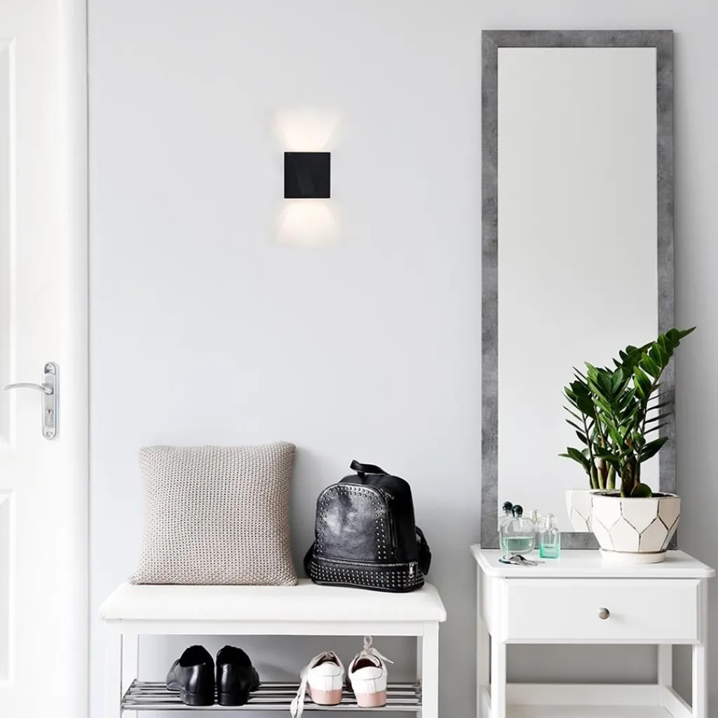 Straluma Wandlamp kubus verst. zwart/grijs ex.g9> Woonkamerlampen|Slaapkamerlampen