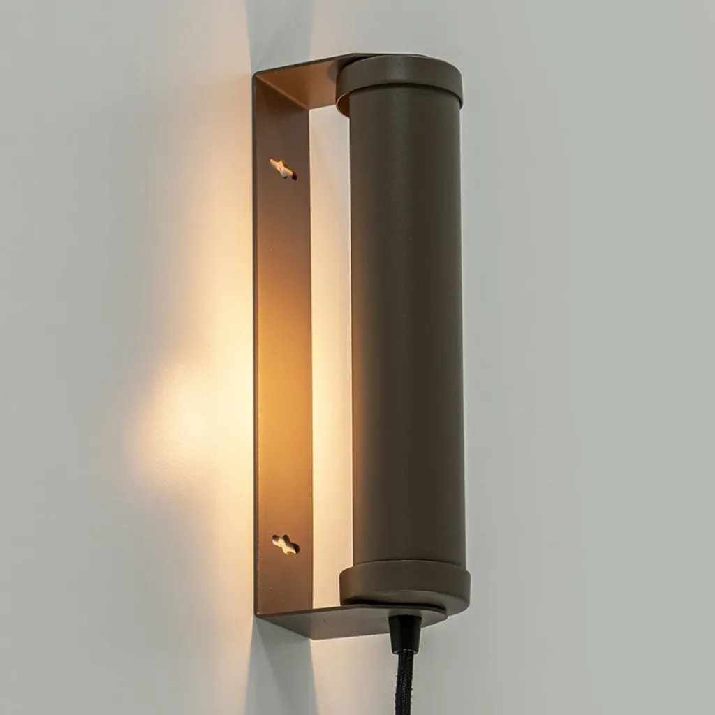 Straluma Wandlamp mat bruin met draaibare kap> Wandlampen|Scandinavische Verlichting