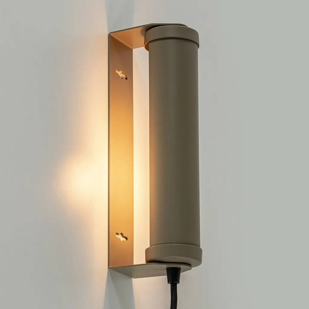 Straluma Wandlamp mat zand E14 met snoer> Wandlampen|Landelijke Verlichting