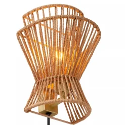 Straluma Wandlamp papier naturel met mat goud><noscript><img width=