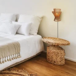 Straluma Wandlamp papier naturel met mat goud><noscript><img width=