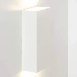 Straluma Wandlamp rechthoek wit up+down GU10> Wandlampen|Design Verlichting