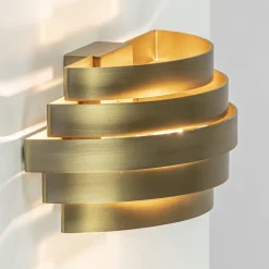 Straluma Wandlamp Scudo brass 25cm> Woonkamerlampen|Slaapkamerlampen